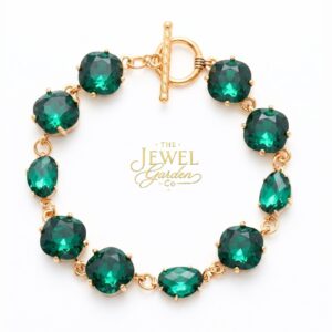 Green Crystal Bracelet - May Birthstone Bracelet